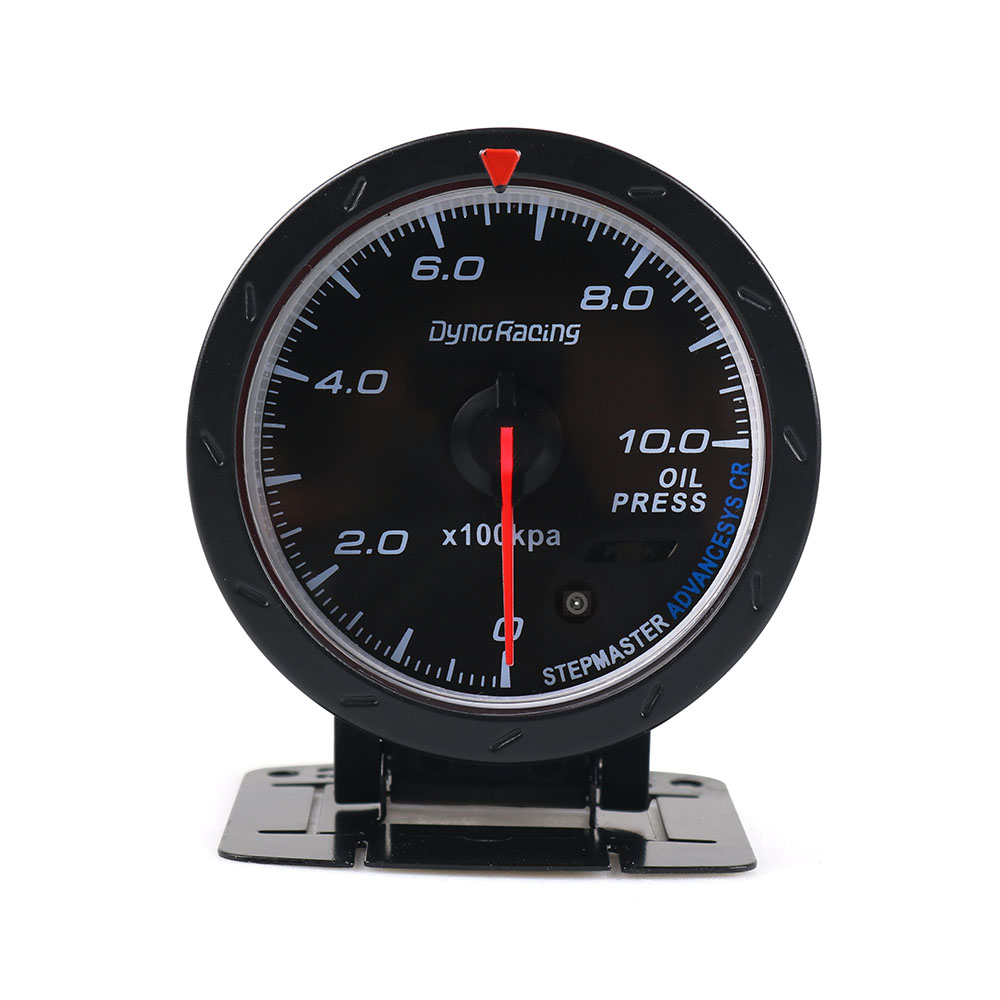 Medidor de presión de aceite de coche de 60MM 0-10 BAR Medidores automáticos Indicador LED Medidor de presión de aceite