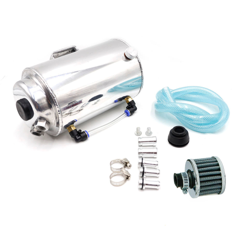 Depósito de aluminio universal para la captura de aceite con tanque de combustible del filtro de respiración para Turbo1.75L