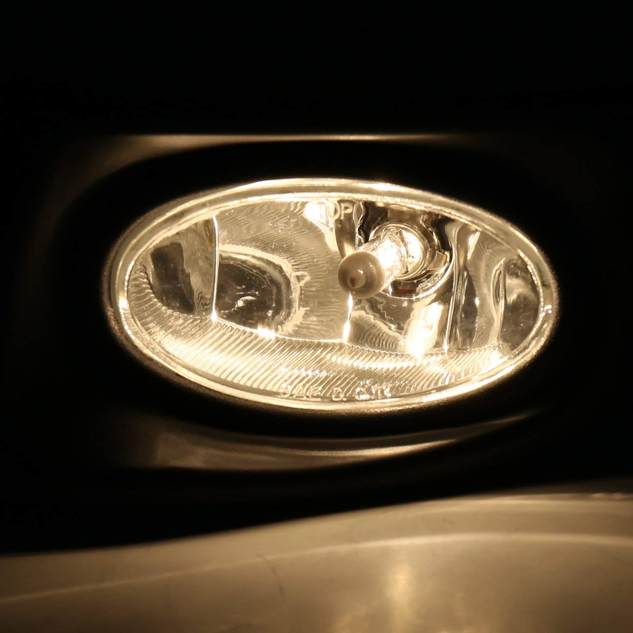 Lámpara de luz antiniebla parachoques delantero con lente transparente para Honda Accord 03-05